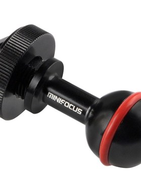 Diving Cold Shoe 1 Inch  Mount Head Base Adapter Connector