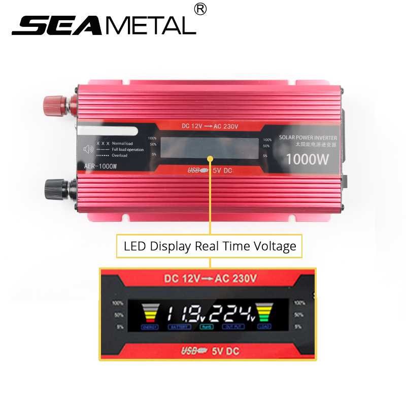 Inverter 12v 220v 2000W  Inverters Voltage ransformer  Conve