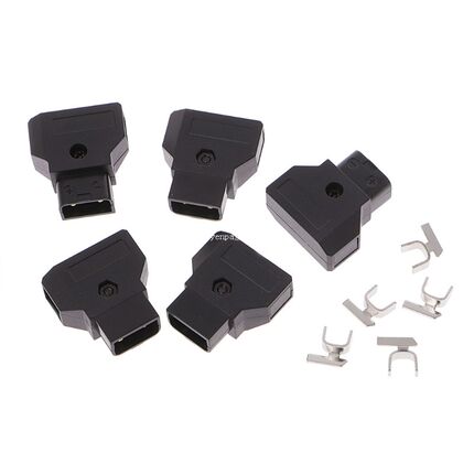 5Pcs D-Tap Plug DIY 适用于DSLR Rig Power Cable V-mount Anton