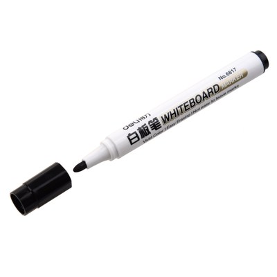 10 Black Fine Nip Dry Erase Liquid Chalk Marker Pen for Whit