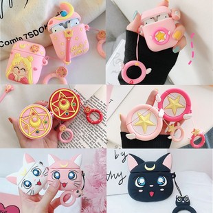 For AirPod 1 2 Case Cute Cartoon Sailor Moon Anime Cardcapt