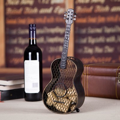 Guitar wine cork container Handcrafts Home decoration Decora
