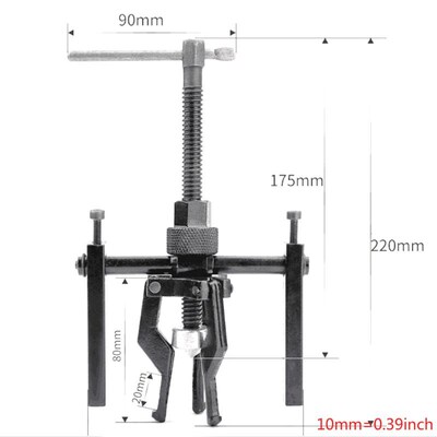 New 3-jaw Bearing Puller Inner Wheel  Extractor Heavy Duty A