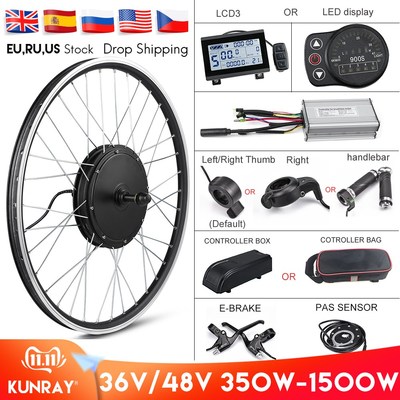 Electric Bike Conversion Kit 1500W Motor Wheel 48V 500W 1000