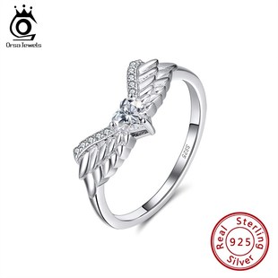 ORSA JEWELS 925 Sterling Silver Rings Vintage Angle Wing De