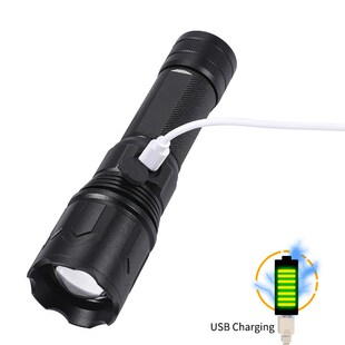 Coba glare led flashlight high power torch 26650/16850/3*AAA