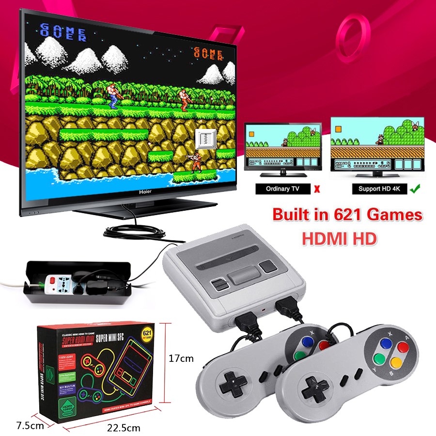 Super SNES Mini HDMI Family TV 8 Bit Video Game Console Ret
