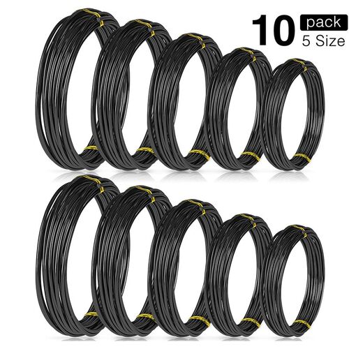 10 Rolls Bonsai Wires Anodized Alunum Bonsai raining Wire