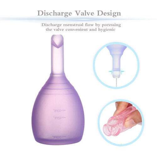 Medical Silicone Collector Menstrual Cup Menstruation Cup D