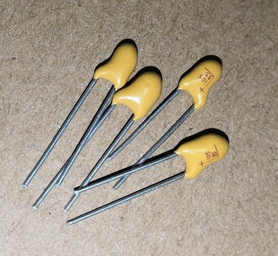 20pcs 35V 1UF 105 Tantalum capacitor tant  DIP Radial ZJ