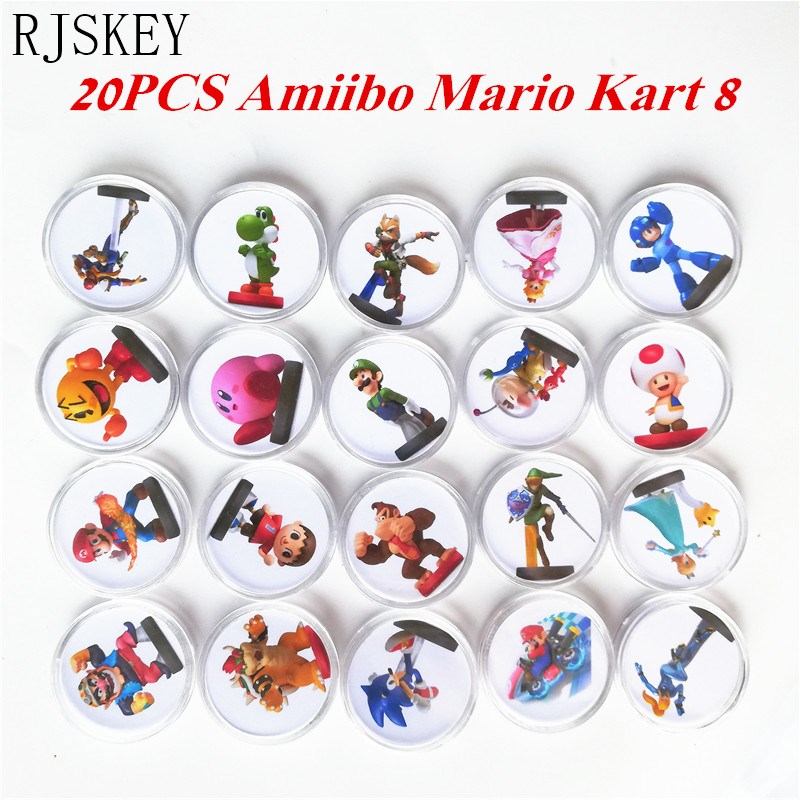 Full Set 20Pcs/set Mario Kart 8 NFC Card For Amiibo Collect