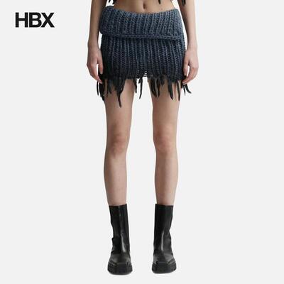 Misbhv Coated Bulky Knitted Mini Skirt 半身裙女HBX