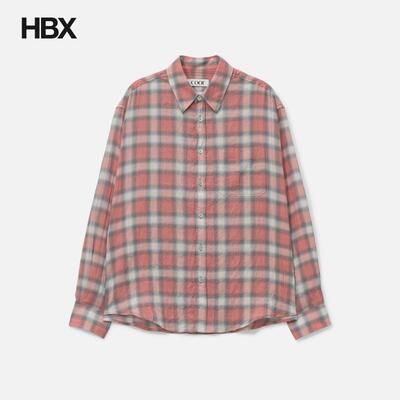 COOR Seersucker Ombre Checkered Shirt 衬衫男HBX