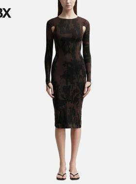 ANDREADAMO CUT-OUT PRINTED SCULPTING DRESS 连衣裙女HBX