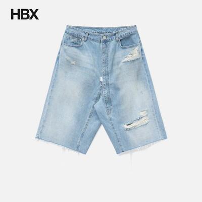 Protocol-Index Long Zipper Fly Denim Shorts 短裤男HBX
