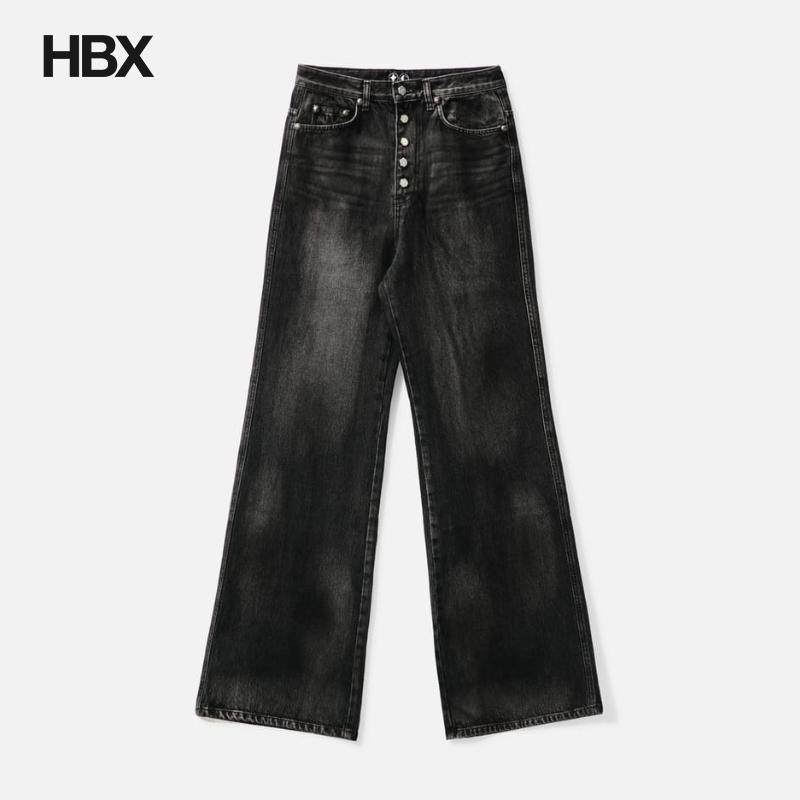 THUG CLUB TC Logo Washed Denim 牛仔裤男HBX