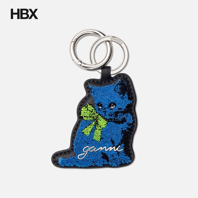 Ganni Kitty Keyring 匙扣女HBX