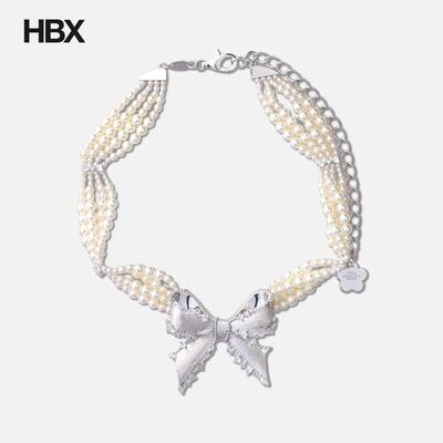 SHUSHU/TONG × YVMIN Bowknot Beaded Necklace 项链女HBX