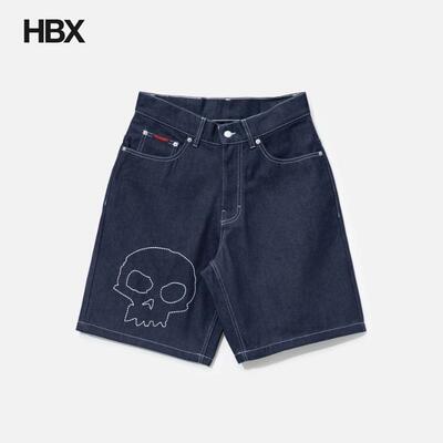 Zero X Pleasures Skull Jorts 短裤男HBX