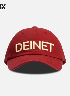 DEINET Washed Logo Cap Burgundy 鸭舌帽 HBX