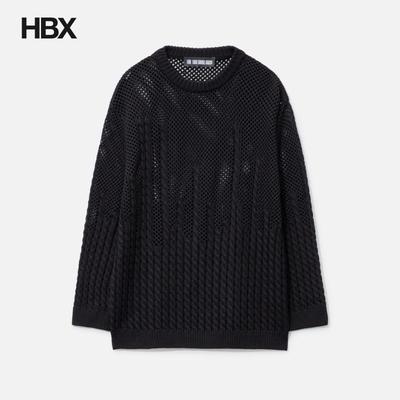 LGN LOUIS GABRIEL NOUCHI Wool Fishnet Sweater 编织衫男HBX