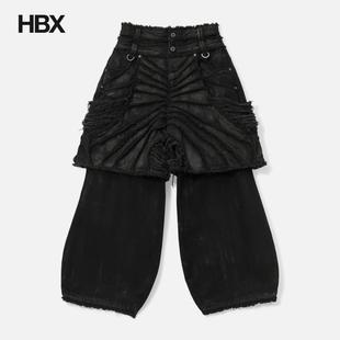 Attached Friends Detachable Waxed HBX Thought 牛仔裤