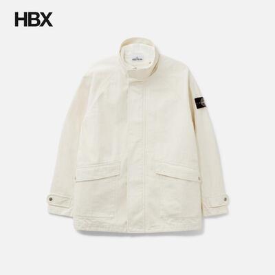 Natural Cotton Gabardine_Stone Island/石头岛保暖户外外套男
