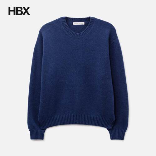 Moondal 15 Classic Round Knit In Navy 针织衫HBX