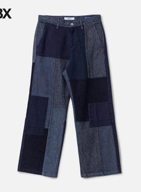 FDMTL Patchwork Wide Pants Rinse 牛仔裤男HBX