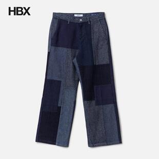 Patchwork 牛仔裤 Wide Rinse 男HBX Pants FDMTL
