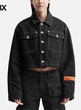 Heron Preston WHITE STITCH CROP JACKET 外套女HBX