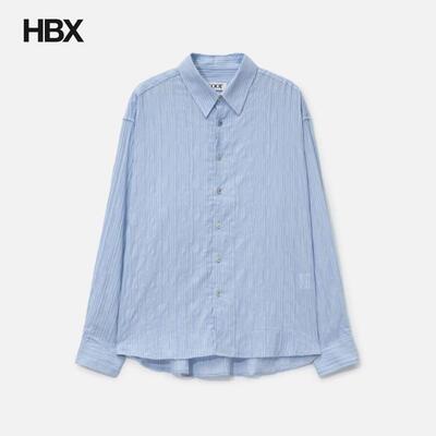 COOR Semi-overfit Wrinkle Stripe Shirt 衬衫男HBX