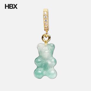 Crystal Haze Crystal Nostalgia Bear Hoop 耳饰女HBX