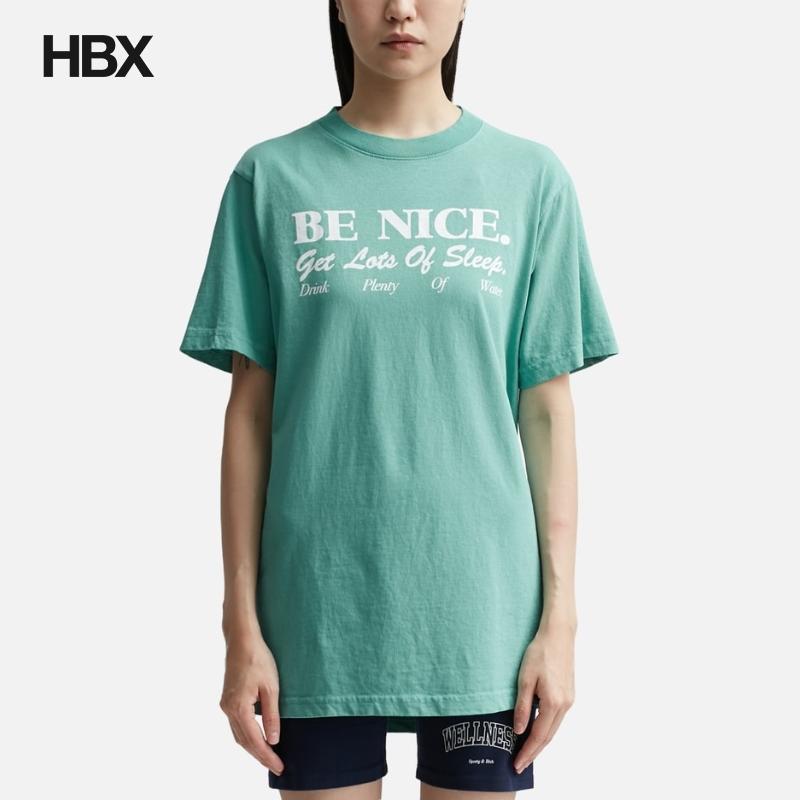 Sporty& Rich Be Nice T-shirt短袖T恤女HBX