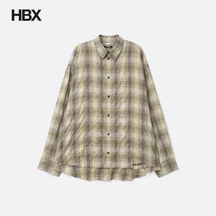 CODA Checked Washed Thrashed Structured Shirt 长袖衬衫男HBX