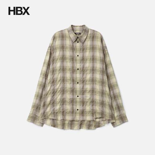 CODA Checked Washed Thrashed Structured Shirt 长袖衬衫男HBX