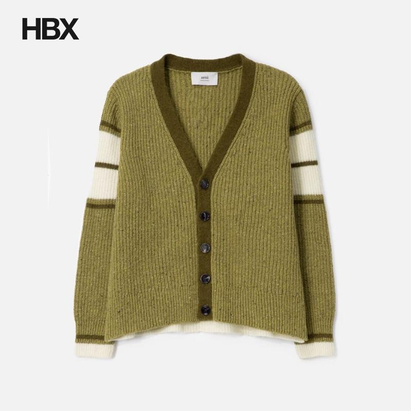 Ami Wool College Cardigan 针织衫男HBX