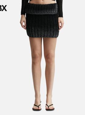 Misbhv BULKY WAX KNITTED MINI SKIRT 半身裙女HBX