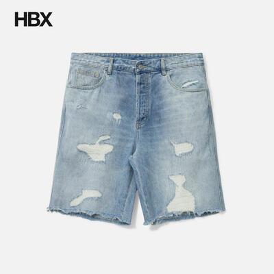 Cole Buxton Repaired Denim Shorts 短裤男HBX