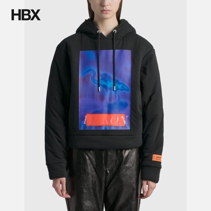 Heron Preston Censored Graphic Print Padded 帽衫卫衣女HBX