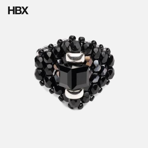 Needles X Tie A Knot Square Crystal Beads Ring 戒指男HBX