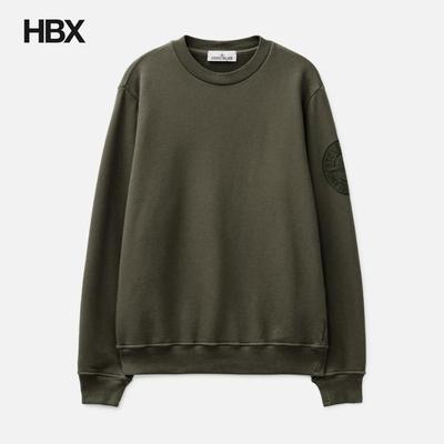 Stone Island/石头岛 Cotton Fleece Sweatshirt 无帽卫衣男HBX
