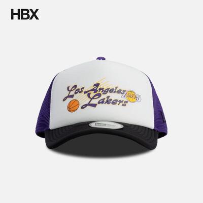 New Era Los Angeles Lakers NBA Graphic Trucker Cap 帽子 HBX
