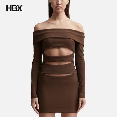 Misbhv Elena Off Shoulder Mini Dress 连衣裙女HBX