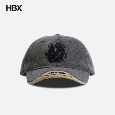 ALIS KOSTON CAP W/ EMBROIDERY & LAYERED SHADE 鸭舌帽男HBX