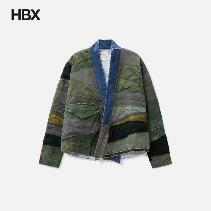 GREG LAUREN Mixed Army Cropped GL1 外套夹克男HBX