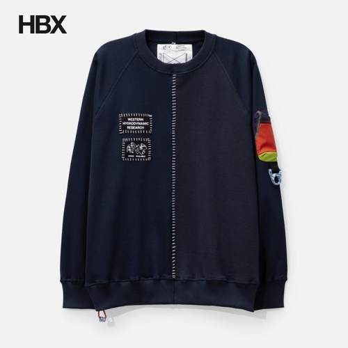 SPACE AVAILABLE SA X WHR Upcycled Patch Swearshirt 无帽卫衣