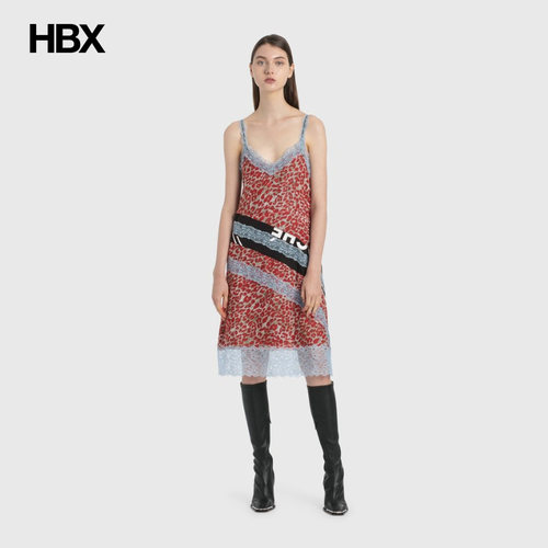 KOCHÉ Leopard Print Slip Dress连衣裙HBX