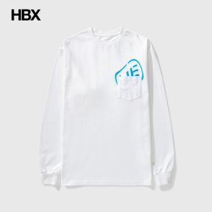 Sleeve Pocket 长袖 T恤男HBX experiment Long uniform shirt