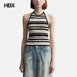 Top Ganni Halterneck Future 上衣女HBX Rib